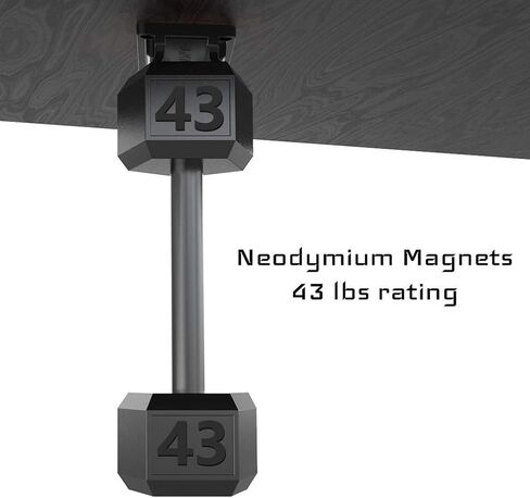GMW Car Holster, 43 lbs. Rating Fast Draw Loader Gun Magnet | Strong Neodymium Gun Magnet | Compact Concealed Mount | Won't Scratch Your Firearm | For Home, Truck, Wall & Bedside Use ﻿ in Saudi Arabia