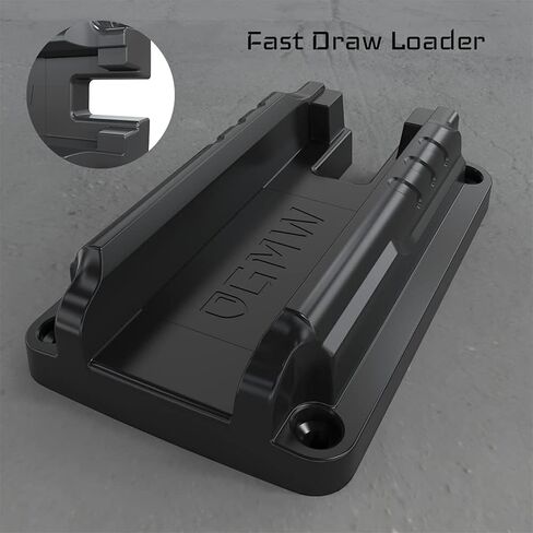 GMW Car Holster, 43 lbs. Rating Fast Draw Loader Gun Magnet | Strong Neodymium Gun Magnet | Compact Concealed Mount | Won't Scratch Your Firearm | For Home, Truck, Wall & Bedside Use ﻿ in Saudi Arabia
