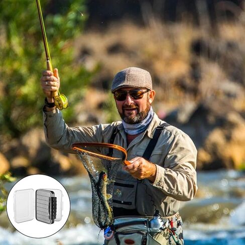 Small Fly Box for Fly Fishing, Compact Fly Fishing Box for Wet and Dry Flies in Saudi Arabia