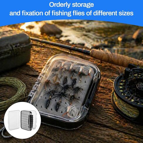 Small Fly Box for Fly Fishing, Compact Fly Fishing Box for Wet and Dry Flies in Saudi Arabia
