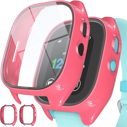 BESINPO 2 Pack Gizmo Watch 3 Screen Protector | Gizmo 3 Screen Protector with 9H Tempered Glass Kids Overall Shockproof Bumper Cove for Gizmo Watch 3 Protector-Clear in Kuwait