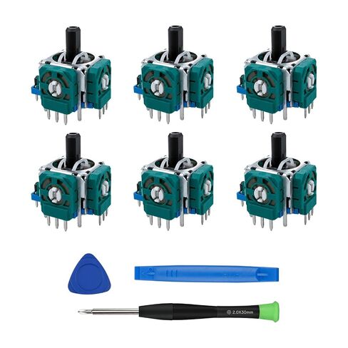 WCDZSU 6 Pcs 3D Analog Joystick Replacement for DualShock PS4 Controller | Stick Sensor Module High Precision Anti Stick Drift Joystick Replacement for PlayStation 4 with Repair Tool Kit in Saudi Arabia