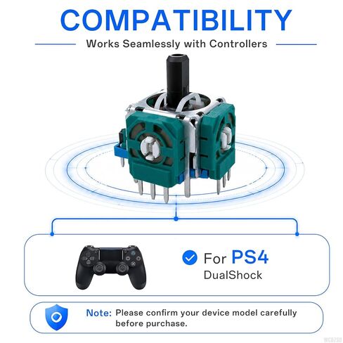 WCDZSU 6 Pcs 3D Analog Joystick Replacement for DualShock PS4 Controller | Stick Sensor Module High Precision Anti Stick Drift Joystick Replacement for PlayStation 4 with Repair Tool Kit in Saudi Arabia