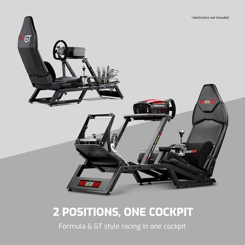 المستوى التالي لسباق F-GT Racing Simulator Cockpit. قمرة القيادة لمحاكاة سباقات Formula وGT متوافقة مع Thrustmaster وFanatec وMoza Racing على أجهزة الكمبيوتر الشخصية وXbox وPS in Kuwait