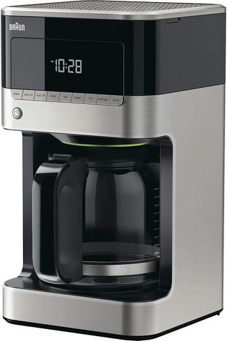 ماكينة صنع القهوة براون KF6050WH BrewSense بالتنقيط، أبيض | مؤقت قابل للبرمجة لمدة 24 ساعة، نظام إيقاف المشروب والصب، إعداد 1-4 أكواب in Kuwait