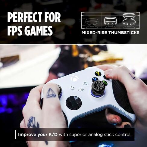 KontrolFreek FPS Freek Galaxy Black لوحدة تحكم Xbox One وXbox Series X | 2 عصا التحكم للأداء | 1 شاهقة، 1 متوسطة الارتفاع | أسود (إصدار محدود) in Kuwait
