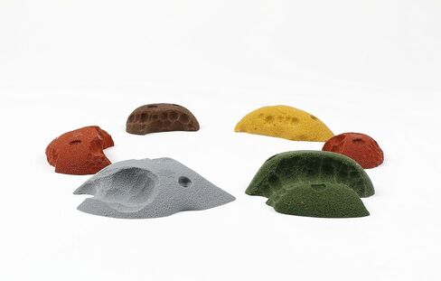 Atomik Rock Climbing Holds Set of 6 Screw-On Limestones in Assorted Earth Tones in Saudi Arabia