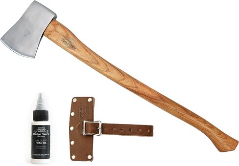 1844 Helko Werk Germany Classic Nordic Large Splitting Axe (13521) | Made in Germany Splitting Wood Heavy Rounds & Firewood Scandinavian Axe Head 5.5 lbs Handle 31 inches in Saudi Arabia