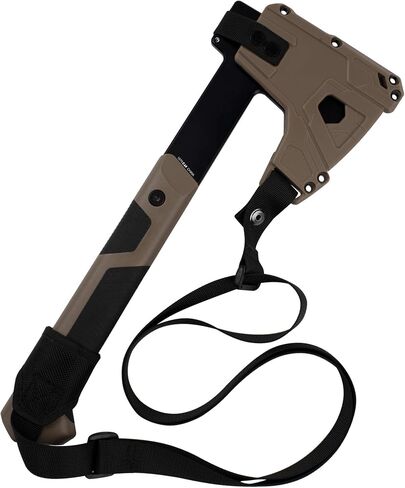 Kershaw Deschutes Skinner Hatchet Camp Ax, Tan, 14 Inch Overall Length | Stainless Steel Fixed Head, Full Tang, EDC, Molded Sheath with Straps, Hatchet Axe for Camping, Backpacking and More in Saudi Arabia