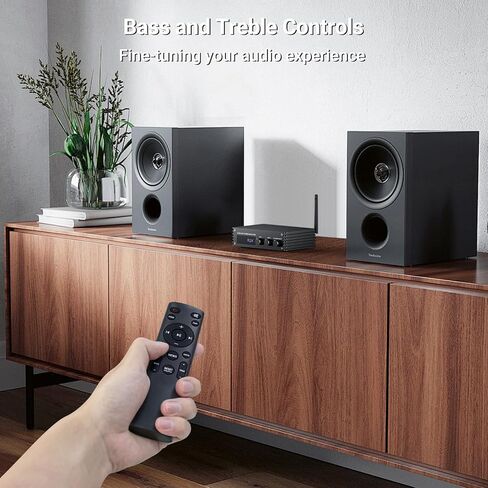 Inwa Bluetooth Audio Stereo Amplifier, 200W Dual Channel Mini Hi-Fi Stereo Receiver, 2.0CH Power Amp w/HDMI(ARC), Opt, Coax, USB, RCA for Home Speakers 100W x 2 with LED Display, Bass/Treble Control in Saudi Arabia