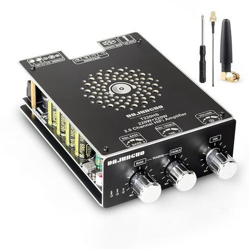T300HS 300W+300W Power Amplifier Board, TPA3255 Chip with Bluetooth/AUX/USB Inputs, 2.0 Channel Audio Power Vehicle Amplifier in Kuwait