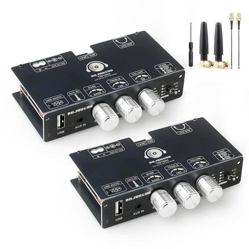 2PCS TW100U 100W Mono Bluetooth 5.3 Amplifier Board with TWS, TPA3116D2 Chip, DC 12–24V Input, Built-in Boost to 19V/24V, AUX/USB/Bluetooth Input, Mode Switch for DIY Subwoofer/Speaker in Saudi Arabia