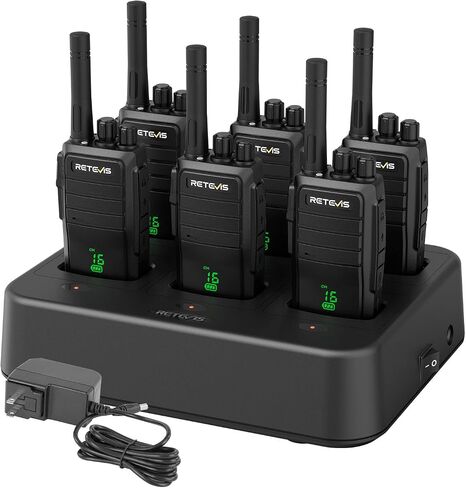 Retevis RT21 2 Way Radio Long Range, IP54 Walkie Talkies for Adults(6 Pack) in Saudi Arabia