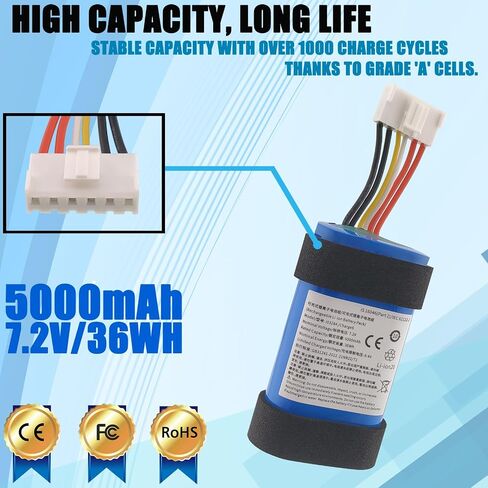 charge6 Battery Compatible with Charge 6 Bluetooth Speaker 5000mAh 36WH in Saudi Arabia