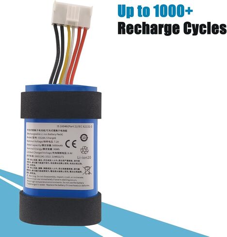 charge6 Battery Compatible with Charge 6 Bluetooth Speaker 5000mAh 36WH in Saudi Arabia
