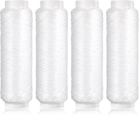 4 PCS Bait Elastic, 0.2mm 820 FT Per Fishing Thread, Magic String Fishing | Invisible Thread Magic, Clear Nylon Thread, Thin Fishing Line for Salmon Sturgeon Bass in Saudi Arabia