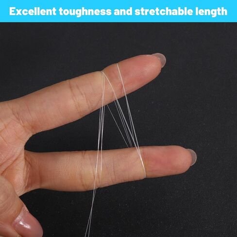 4 PCS Bait Elastic, 0.2mm 820 FT Per Fishing Thread, Magic String Fishing | Invisible Thread Magic, Clear Nylon Thread, Thin Fishing Line for Salmon Sturgeon Bass in Saudi Arabia