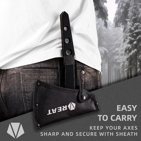 REAT Throwing Axes Set with Sheath 3 Piece,10.5" Throwing Hatchet,Back Yard Throwing Game,Recreation,Competition,Gifts for Men,Women in Saudi Arabia