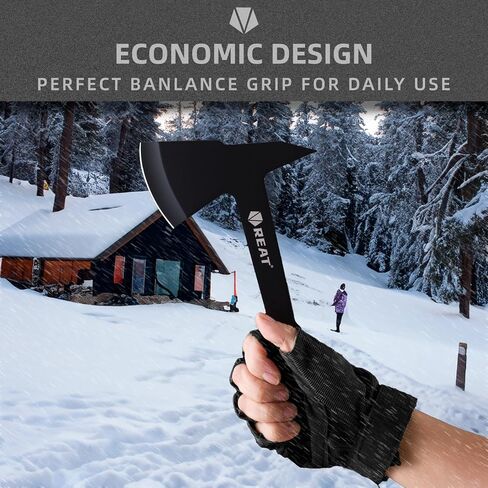 REAT Throwing Axes Set with Sheath 3 Piece,10.5" Throwing Hatchet,Back Yard Throwing Game,Recreation,Competition,Gifts for Men,Women in Saudi Arabia