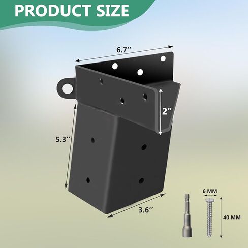 Deer Stand Brackets 4x4, 4 Pcs Outdoor 4x4 Compound Angle Brackets for Deer Blind Brackets, Outdoor Platforms Bracket, Shooting Shacks, Observation Decks and Tree Houses in Saudi Arabia