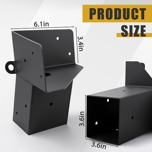 4 Pcs 4"x 4" Deer Stand Brackets | Elevator Bracket Multi-Use Platform Bracket for Outdoor Platforms|Deer Hunting|Shooting Shack|Observation Decks& Tree Houses in Saudi Arabia