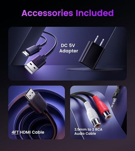 avedio links HDMI eARC/ARC Audio Extractor 4K@60Hz, HDMI to Optical Toslink SPDIF & 3.5mm AUX Stereo Audio Converter Splitter, HDCP 2.2, PCM/DTS 5.1 in Kuwait