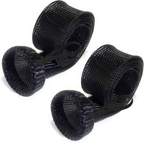 Reaction Tackle Rod Socks, Fishing Rod Sleeves and Covers for Spinning and Casting Rods, Breathable Mesh Rod Protectors with Elastic Band (2-Pack) in Kuwait