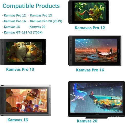 قلم PW507 خالي من البطارية متوافق مع شاشة رسم الرسومات Kamvas Pro 12 وKamvas Pro 13 وKamvas Pro 16 وKamvas 16 وKamvas 20 | قلم رقمي بديل متوافق مع Huion Kamvas Pro 12، Pro 13، Pro 16، Kamvas 16، Kamvas 20 Graphic Monito in Kuwait