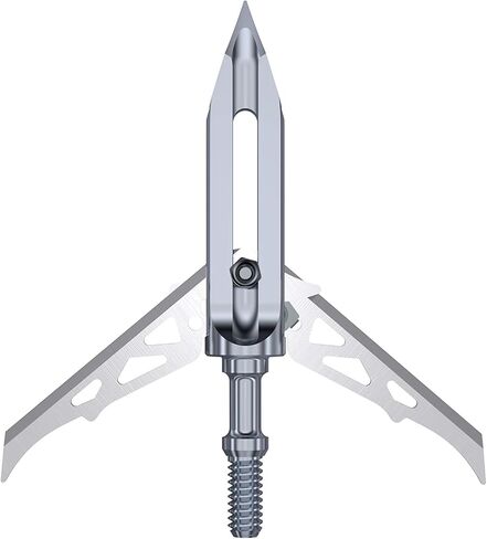RAVIN Mechanical Broadheads 100 Grain - Crossbow Broadheads with 2-Inch Cut, Internal Spring Clip System, 500 FPS Rated – Titanium, Steel & Aluminum Options for Crossbow Bolts (3-Pack) in Saudi Arabia