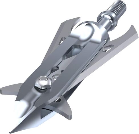 RAVIN Mechanical Broadheads 100 Grain - Crossbow Broadheads with 2-Inch Cut, Internal Spring Clip System, 500 FPS Rated – Titanium, Steel & Aluminum Options for Crossbow Bolts (3-Pack) in Saudi Arabia