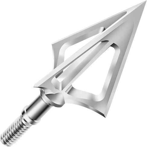 6 Pack Hunting Broadhead 100 Grain 420 Stainless Steel Fixed Blade Broadhead Archery Arrow Tips Crossbow Broadheads for Crossbow and Compound Bow in Saudi Arabia
