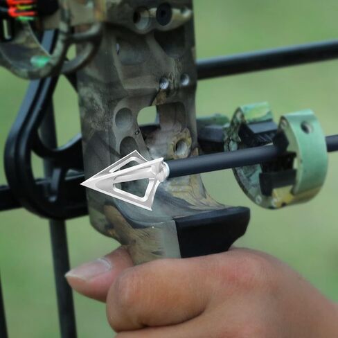 6 Pack Hunting Broadhead 100 Grain 420 Stainless Steel Fixed Blade Broadhead Archery Arrow Tips Crossbow Broadheads for Crossbow and Compound Bow in Saudi Arabia