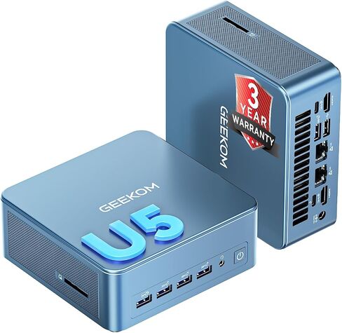 GEEKOM Mini PC IT12 MAX,Ultra 5 125U,16GB RAM,500GB SSD(Upgradeable) | Multitasking Mini Desktop Computers (Arc Graphics) 16GB LPDDR5(5600MT/s) 500GB SSD 8K | WiFi 7| Dual LAN in Saudi Arabia