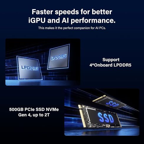 GEEKOM Mini PC IT12 MAX,Ultra 5 125U,16GB RAM,500GB SSD(Upgradeable) | Multitasking Mini Desktop Computers (Arc Graphics) 16GB LPDDR5(5600MT/s) 500GB SSD 8K | WiFi 7| Dual LAN in Saudi Arabia