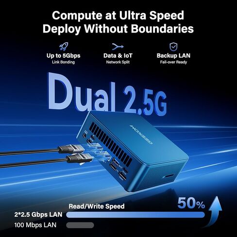 GEEKOM Mini PC IT12 MAX,Ultra 5 125U,16GB RAM,500GB SSD(Upgradeable) | Multitasking Mini Desktop Computers (Arc Graphics) 16GB LPDDR5(5600MT/s) 500GB SSD 8K | WiFi 7| Dual LAN in Saudi Arabia