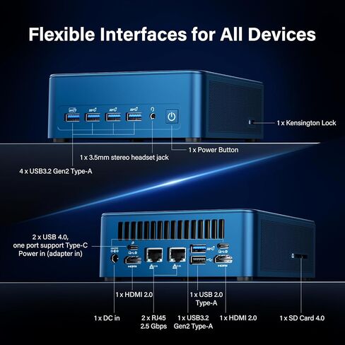 GEEKOM Mini PC IT12 MAX,Ultra 5 125U,16GB RAM,500GB SSD(Upgradeable) | Multitasking Mini Desktop Computers (Arc Graphics) 16GB LPDDR5(5600MT/s) 500GB SSD 8K | WiFi 7| Dual LAN in Saudi Arabia