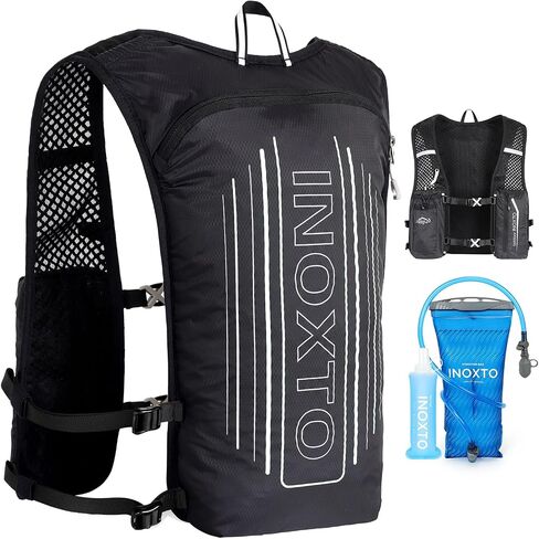 INOXTO Running Hydration Vest Backpack,Lightweight Insulated Pack with 1.5L Water Bladder Bag Daypack for Trail Hiking Running Cycling Race Marathon for Women Men in Kuwait