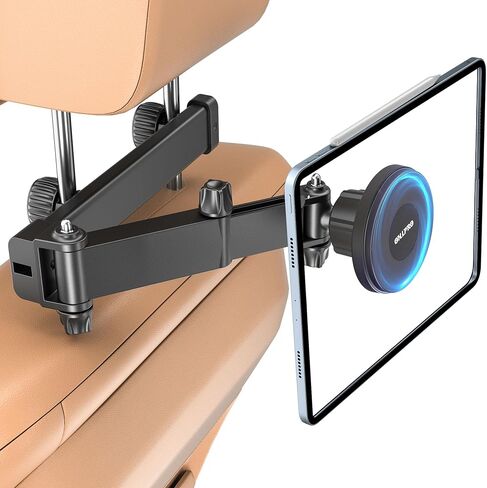 OHLPRO Car Headrest Tablet Holder, iPad Holder for Back Seat with Foldable Telescopic Arm, Magnetic Mount with MagSafe Compatibility for Phones, Fits iPad, Tablet, Road Trip Essentials for Kids in Saudi Arabia