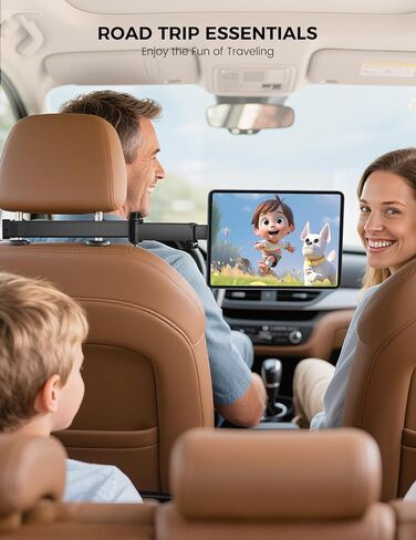 OHLPRO Car Headrest Tablet Holder, iPad Holder for Back Seat with Foldable Telescopic Arm, Magnetic Mount with MagSafe Compatibility for Phones, Fits iPad, Tablet, Road Trip Essentials for Kids in Saudi Arabia