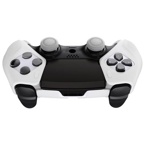 PlayVital Ninja Edition Glow in Dark Half-Covered Silicone Cover for ps5 Edge Wireless Controller, Ergonomic Protector Soft Rubber Case for ps5 Edge Controller with Thumb Grips - Green in Saudi Arabia