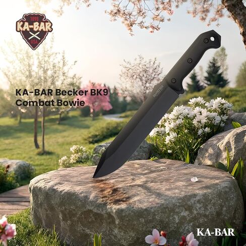 Ka-Bar Becker BK9 Combat Bowie Fixed Blade Knife, Black in Kuwait