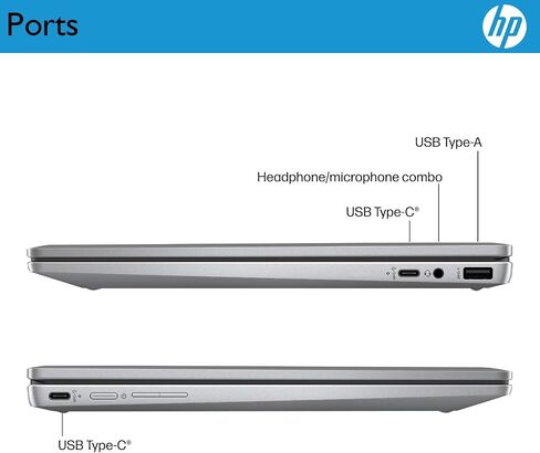 HP Chromebook Plus x360 Laptop 14" 2 in 1 Touchscreen Business Laptop for Student Intel Core i3 N305 8GB RAM 256GB UFS Backlit KB Wi-Fi 6 Chrome OS w/Google AI in Kuwait