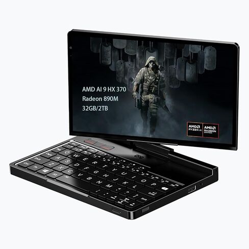 GPD Pocket 4 Mini Laptop 8.8" Touch Screen Aluminum Shell UMPC Win 11 Home OS AMD Ryzen AI 9 HX 370 32GB/2TB (Amber Black) in Saudi Arabia