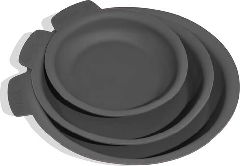Made In Cookware - 3 Piece Set (Includes 8",10",12") Frying Pan Protectors - Graphite - Molded Silicone - Dishwasher Safe in Saudi Arabia