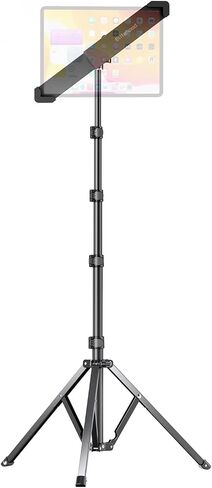 elitehood iPad Tripod Stand, 65-inch Height Adjustable Tablet Stand Holder | 360° Rotating Tablet Tripod Stand for Music, Compatible with iPad Pro 13 12.9 11 Air and All 4-14.5 Inch Tablets in Kuwait
