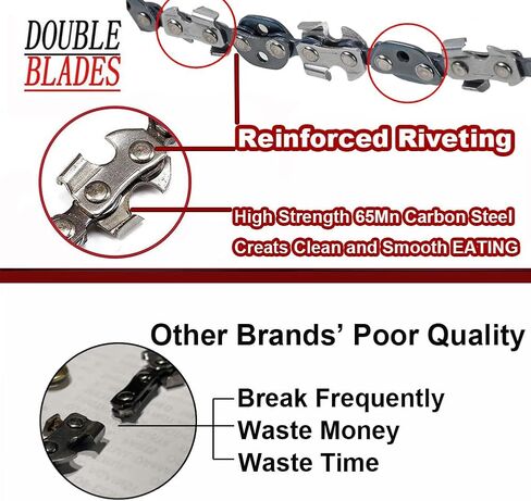 upgrade 53 Inch High Reach Tree Limb Hand Rope Chain Saw Cuts Branches Manual Pocket Chainsaw with 68 Sharp Blades on Both Sides for Gardening Camping Hiking Survival Gear-No Ropes Included in Saudi Arabia