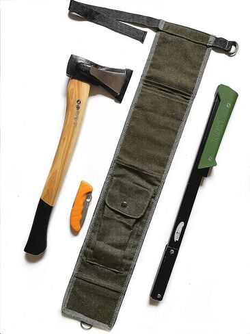 TIPU Axe and Saw Sling, Agawa Saw Bag, Bucksaw Bag, Canvas Sheath for BOREAL21 Folding Bow Saw in Kuwait
