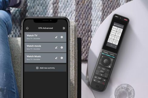 Smart Control Pro Touch | Touch remote combines app control, infrared, Bluetooth, custom activities/screens, backlit keys, and anthracite US finish. in Saudi Arabia