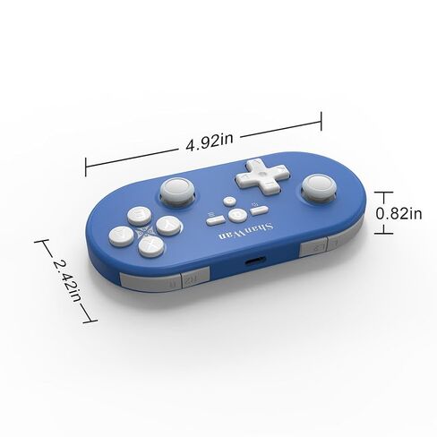 ShanWan Wireless Bluetooth Controller is Compatible With the Switch/Switch 2, Steam Deck, PC, Android, iPhone, iPad, and macOS. It Features Customizable Buttons and Macros, Motion Controls, linear Motor Vibration, Joysticks, Triggers, and a D-pad in Saudi Arabia