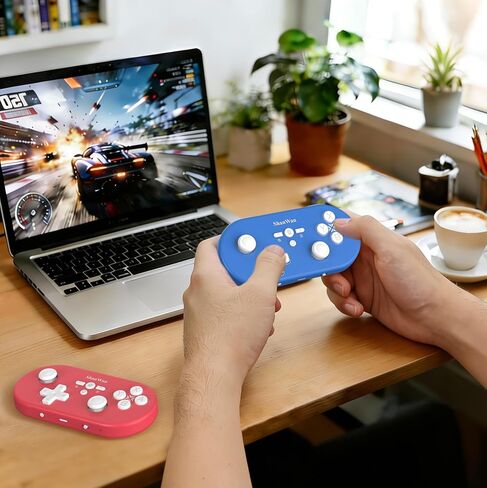 ShanWan Wireless Bluetooth Controller is Compatible With the Switch/Switch 2, Steam Deck, PC, Android, iPhone, iPad, and macOS. It Features Customizable Buttons and Macros, Motion Controls, linear Motor Vibration, Joysticks, Triggers, and a D-pad in Saudi Arabia